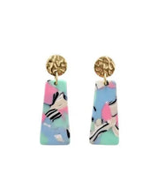 Mia Mini Earrings - 80’s Pastel - Pastel / OneSize