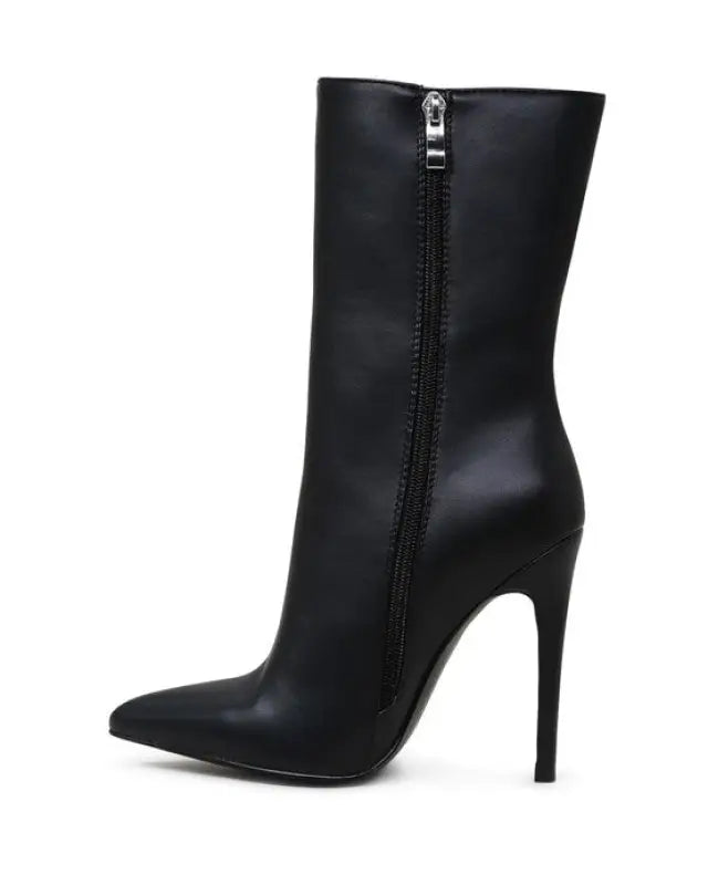 MICAH POINTED STILETTO HIGH ANKLE BOOTS