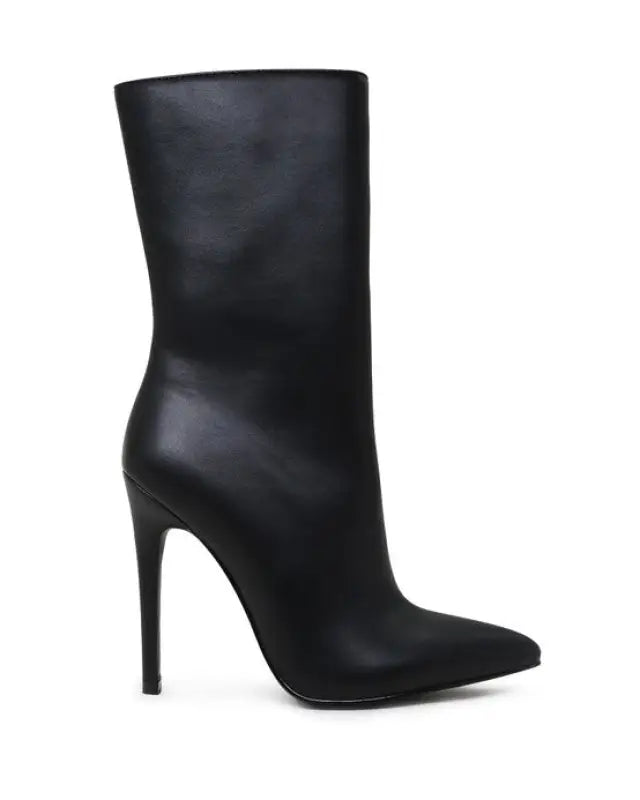 MICAH POINTED STILETTO HIGH ANKLE BOOTS