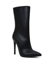 MICAH POINTED STILETTO HIGH ANKLE BOOTS - Black / 6