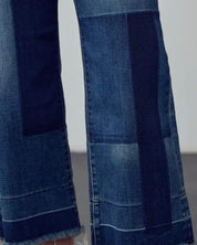 MID - RISE CROP FLARE JEANS