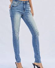 MID RISE FULL SKINNY JEANS