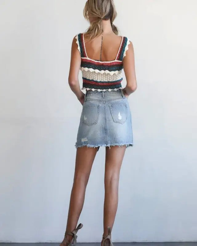 MID RISE MINI SKIRT