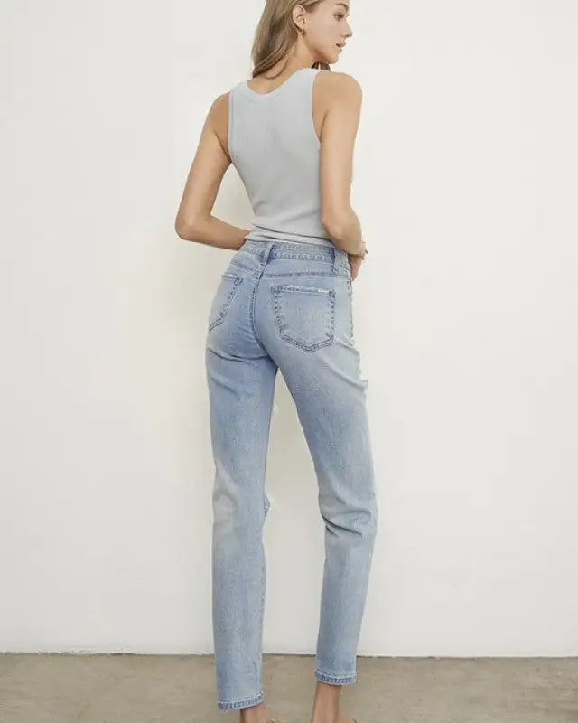 MID RISE SLIM BOYFRIEND JEANS