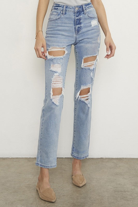 MID RISE SLIM BOYFRIEND JEANS