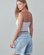 MID - RISE SLOUCH SHORTS