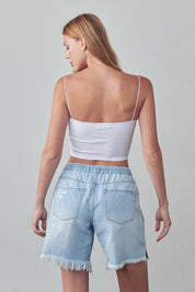 MID - RISE SLOUCH SHORTS