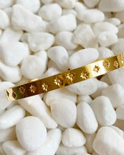 Milky Way Open Bangle Bracelet - Gold / OS