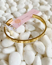 Milky Way Open Bangle Bracelet - Gold / OS