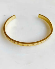 Milky Way Open Bangle Bracelet - Gold / OS