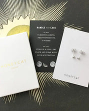 Mini Circle Crystal Stud Earrings