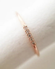 Mini Crystal Row Ring