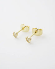 Mini Heart Crystal Stud Earrings