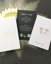 Mini Heart Crystal Stud Earrings