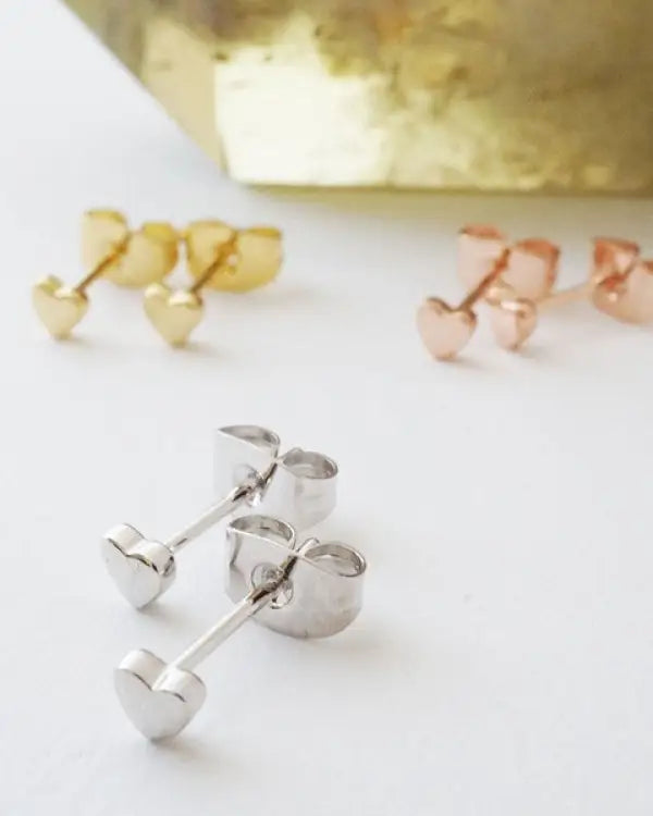 Mini Heart Stud Earrings