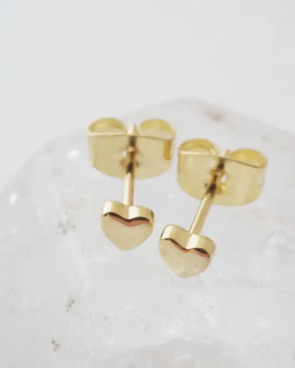 Mini Heart Stud Earrings