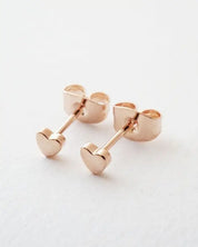 Mini Heart Stud Earrings