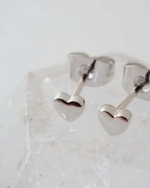 Mini Heart Stud Earrings