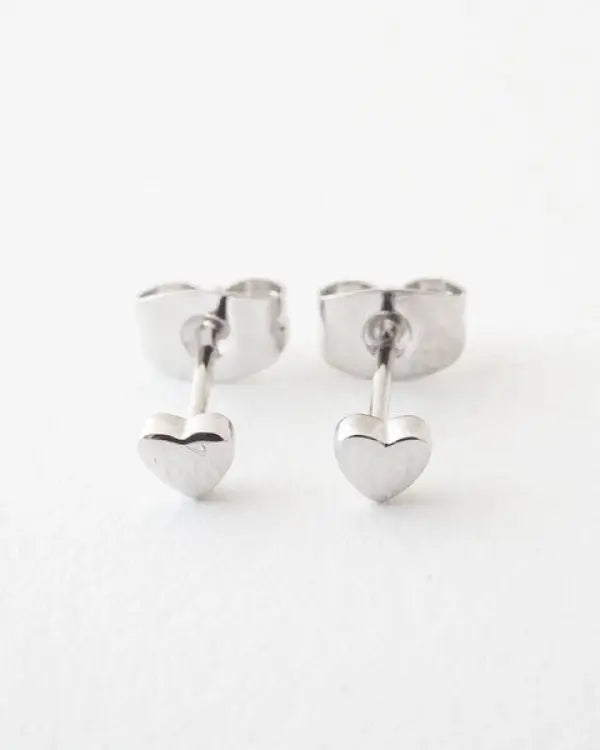 Mini Heart Stud Earrings