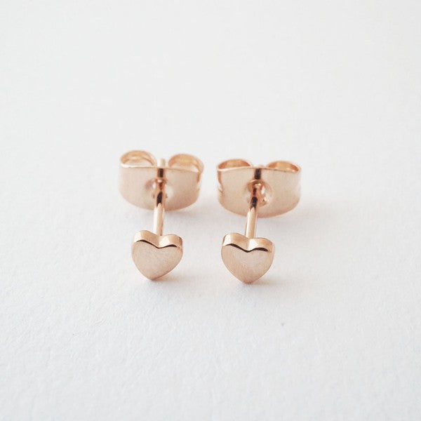 Mini Heart Stud Earrings