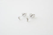 Mini Moon Crystal Stud Earrings