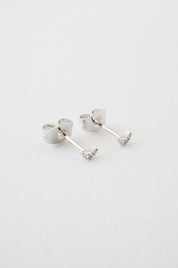 Mini Moon Crystal Stud Earrings