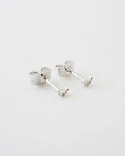 Mini Moon Crystal Stud Earrings