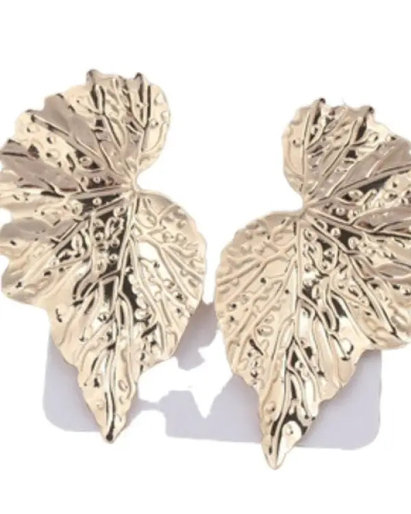 Mirrored Leaf Earrings