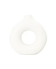 Modern Ceramic Vase Round Shape - 2 Pcs/Set As Shown / Sm/Lg