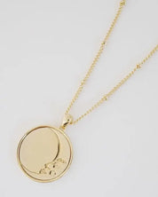 Moon Face Pendant Necklace