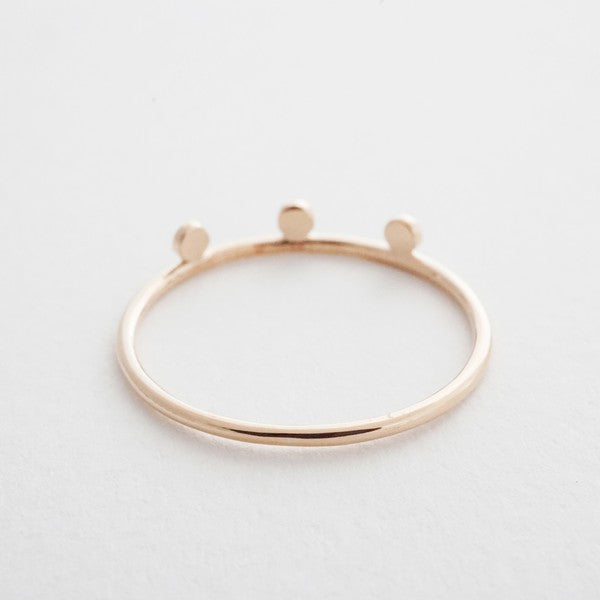 Morse Code Dotted Ring