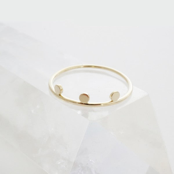 Morse Code Dotted Ring