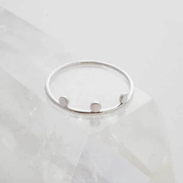 Morse Code Dotted Ring