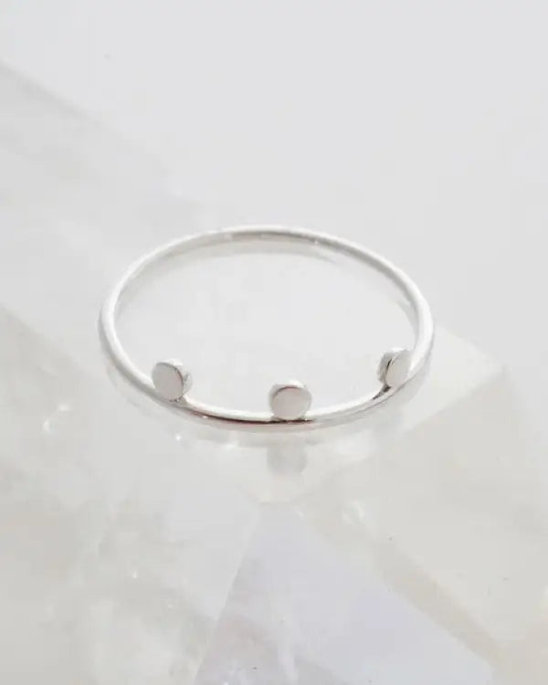 Morse Code Dotted Ring