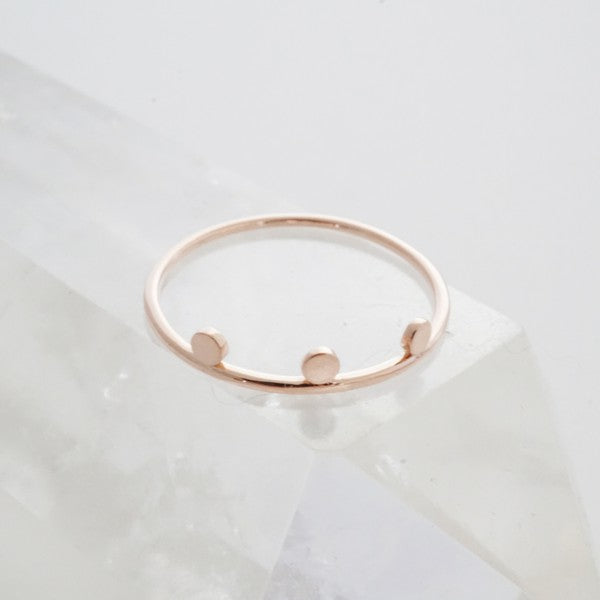 Morse Code Dotted Ring