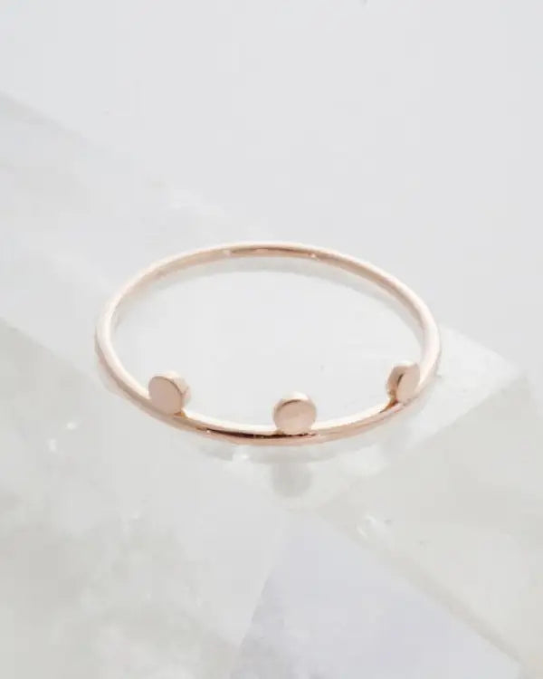 Morse Code Dotted Ring