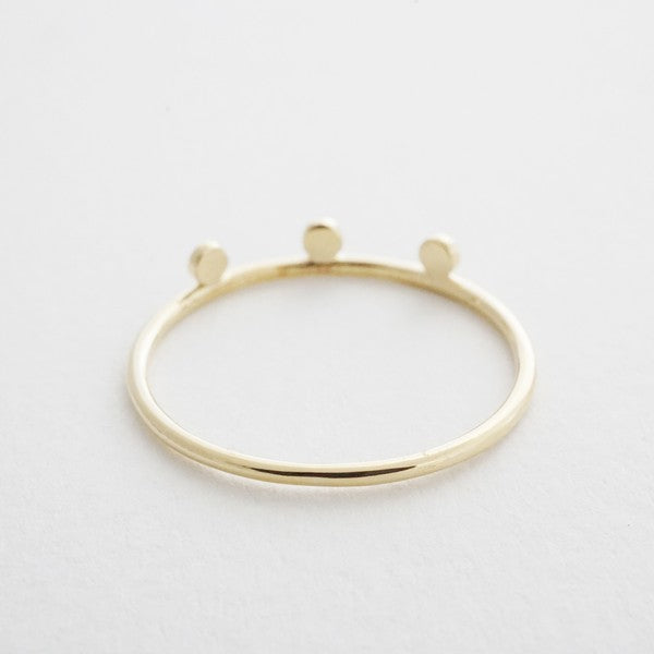 Morse Code Dotted Ring