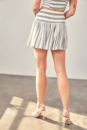 Multi-Stripe Print Skorts