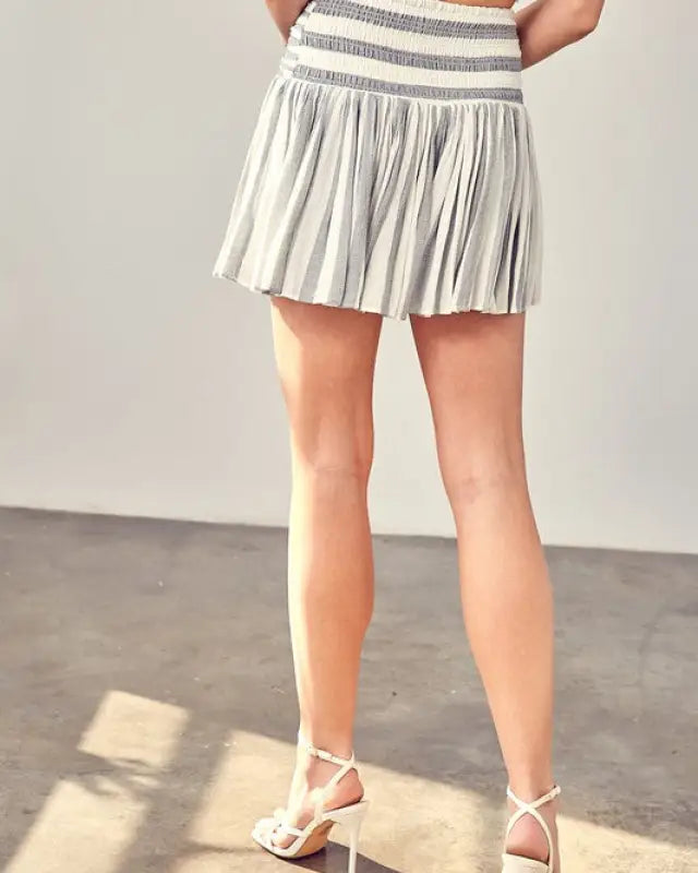 Multi-Stripe Print Skorts