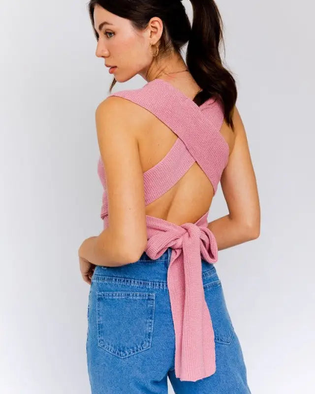 Multi-Tie/Convertible Sweater Tank