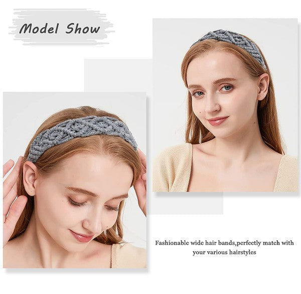 N E W C O L O R S Boho Crochet Elastic Head Wrap