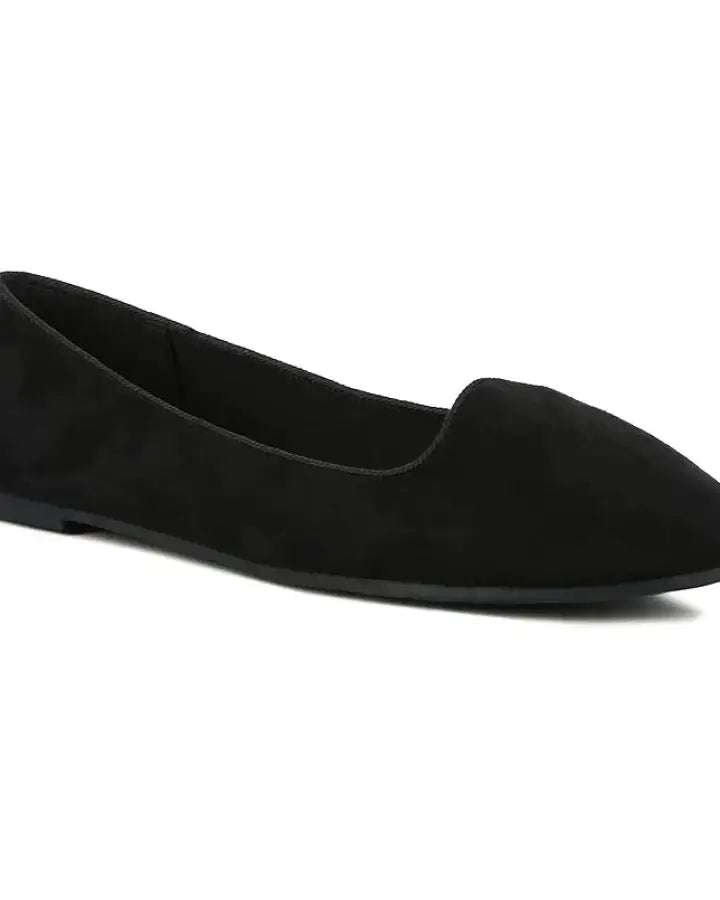 Natalya Microfiber Ballet Flats