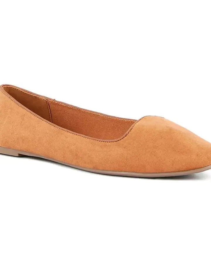 Natalya Microfiber Ballet Flats