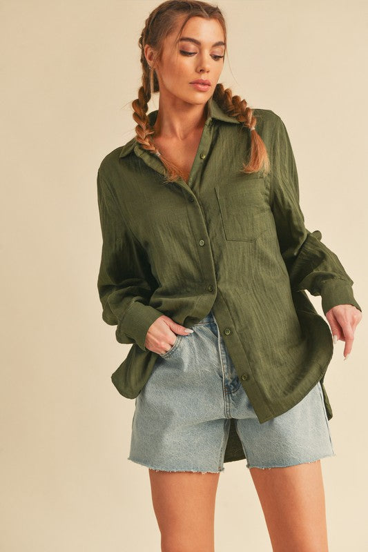 Nattie Shirt - OLIVE / S