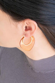 Nature Leaf Hoop Earrings