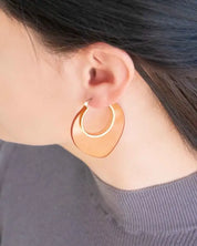 Nature Leaf Hoop Earrings