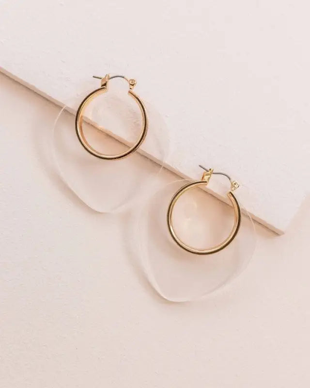 Nature Leaf Hoop Earrings