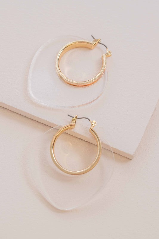 Nature Leaf Hoop Earrings