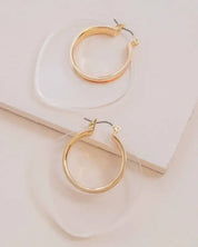 Nature Leaf Hoop Earrings