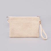 Naya Crochet Tassel Clutch - Straw / OneSize